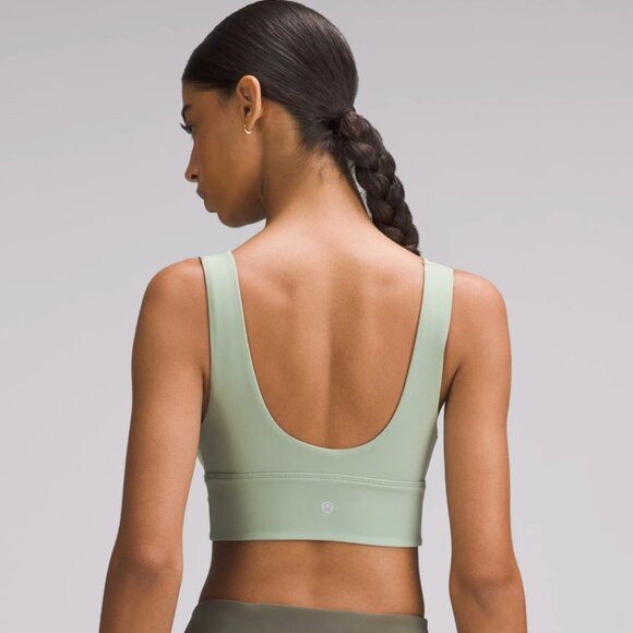 Lululemon Align V-Neck Bra | Light Support, C/D Cup, NWT Palm Court Color Size 4 - Picture 2 of 2